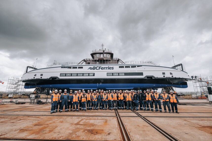 al zecelea feribot din clasa island pentru bc ferries a flost lansat la apa de damen galati 69bd3cadc2073